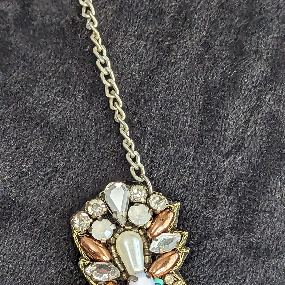 Beaded Collar Statement Necklace - image 4